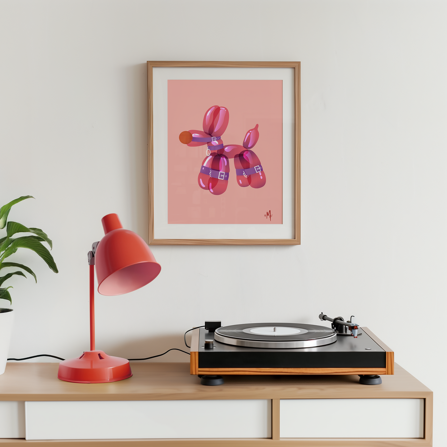 BDSM Balloon Dog Poster