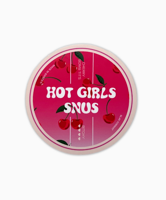 Hot Girls Snus Cherry Sticker