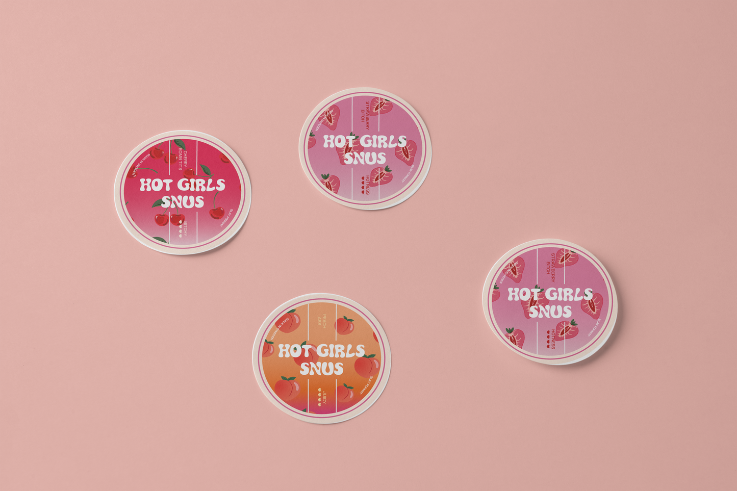 Hot Girls Snus Strawberry Sticker