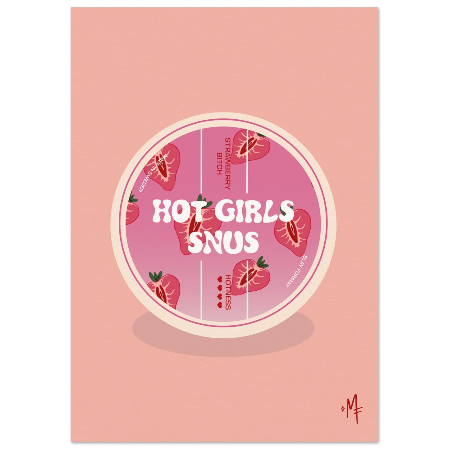 REA: Hot Girls Snus Poster 30x40
