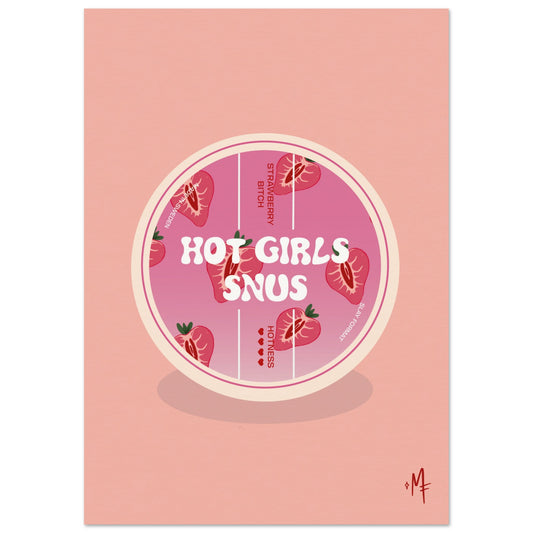 REA: Hot Girls Snus Poster 30x40