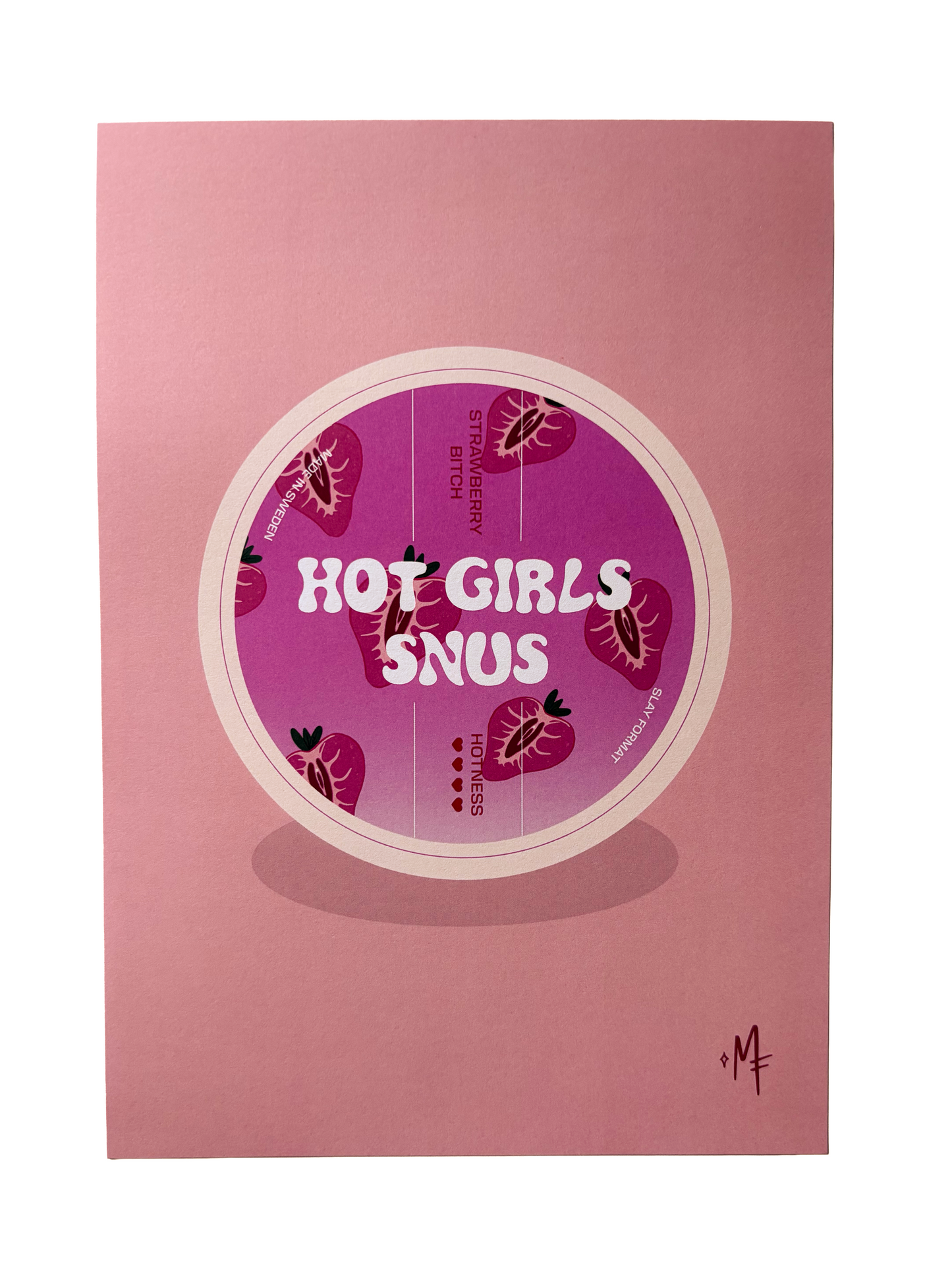 REA: Hot Girls Snus Poster A5